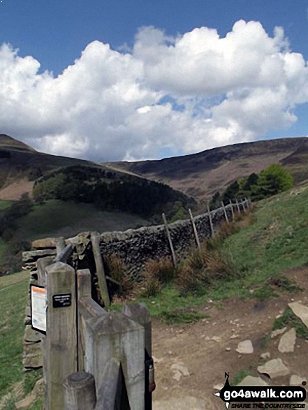 Walk d140 The Tissington Trail and Dove Dale from Ashbourne - On The Nab above Edale