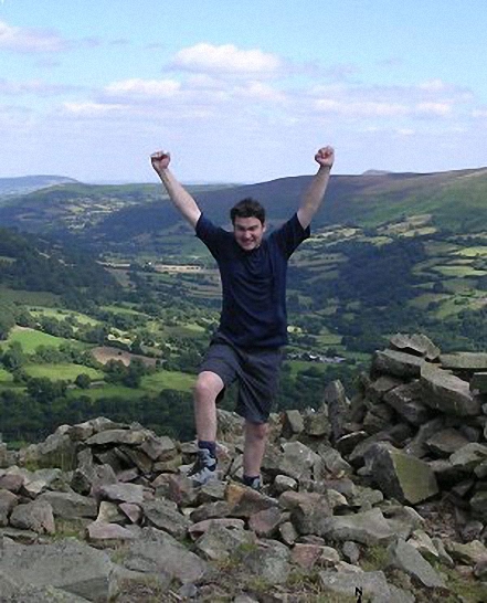 Andy Bennett on Table Mountain in The Brecon Beacons Powys Wales