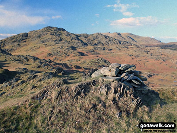 Raven's Crag (Stickle Pike), summit cairn Camera went back to colour here