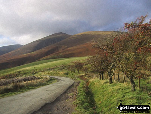 Walk c186 Lonscale Fell and Skiddaw from Gale Road (Underscar) nr Keswick - Little Man (Skiddaw) from Gale Road, near Applethwaite