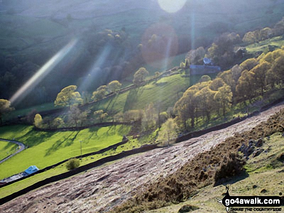 Knott End Farm from the lowere slopes of The Knott (Dunnerdale Fells)