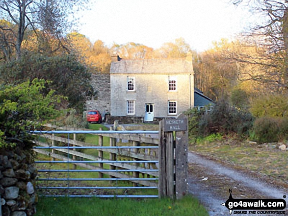 Hesketh Hall in Broughton Mills Camera went back to colour here