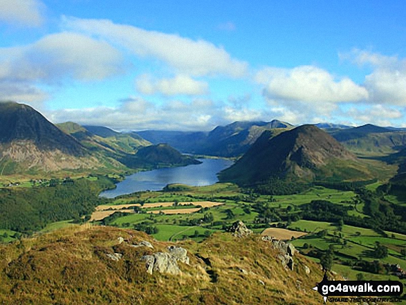 Crummock Water from Low Fell's south top 