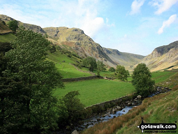 Looking up Longsleddale from Sadgill 