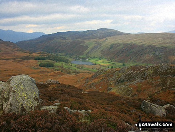 Walk c243 High Raise and Ullscarf from Rosthwaite - Watendlath from Great Crag