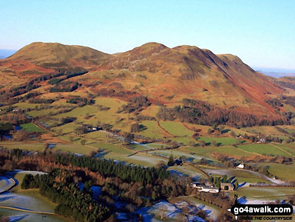 Walk c354 Mellbreak from Lanthwaite Wood - The Loweswater Fells from Mellbreak