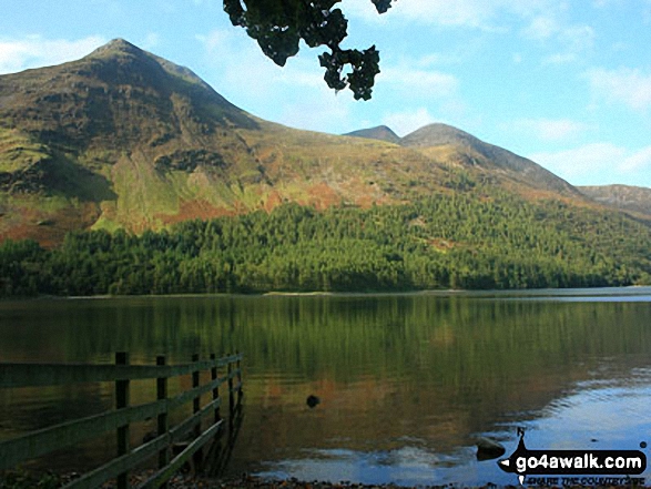 Walk c228 Hay Stacks from Buttermere - High Stile, Red Pike (Buttermere) and Dodd (Buttermere) from across Buttermere