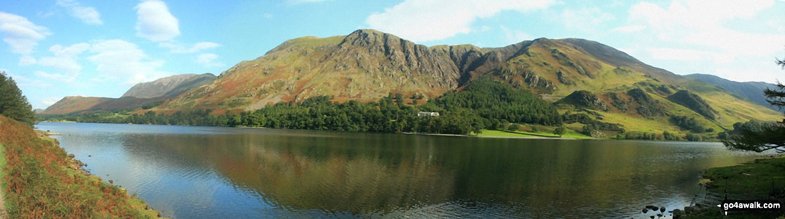 Walk c151 Great Gable, Kirk Fell and Hay Stacks from Honister Hause - High Snockrigg and Robinson across Buttermere