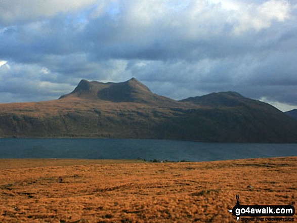 Walk Beinn Ghobhlach walking UK Mountains in Loch Maree to Loch Broom  Highland, Scotland