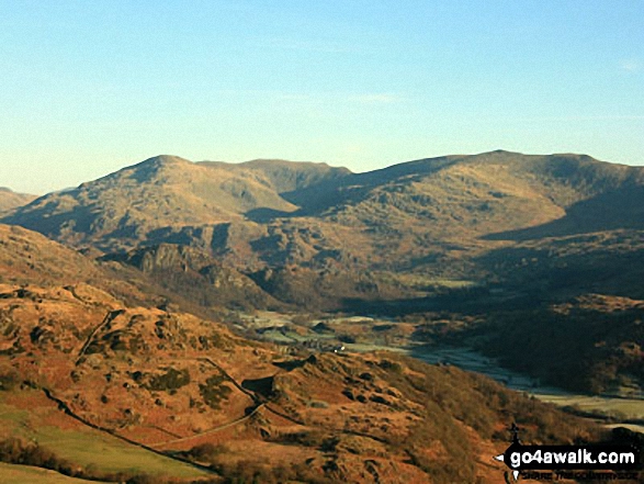 Grey Friar and the Seathwaite Fells over Dunnerdale from Hesk Fell