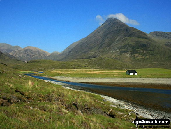 Bla Bheinn (Blaven) from the west side of Camasunary Bay