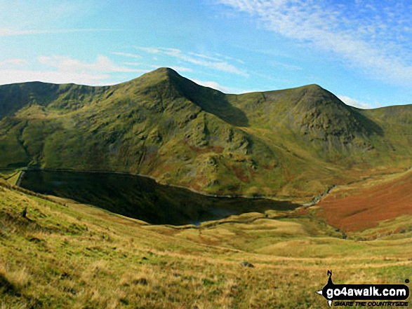 Yoke, Ill Bell, Froswick above Kentmere Reservoir from Harter Fell (Mardale) 