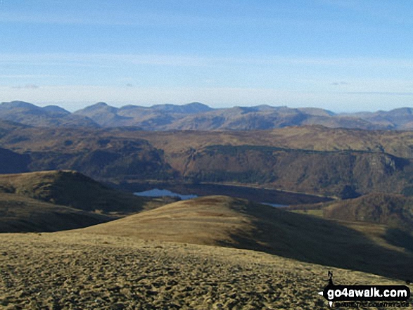 Walk c239 The Deepdale Round from nr Dockray - Thirlmere from Stybarrow Dodd