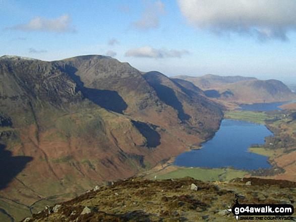 The High Stile Ridge and Buttermere from Fleetwith Pike 