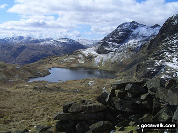 Walk Blea Rigg walking UK Mountains in The Central Fells The Lake District National Park Cumbria, England