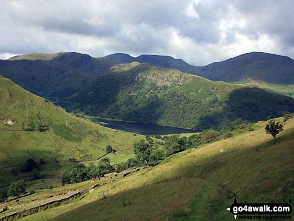 Walk c155 The Knott and Place Fell from Patterdale - Brothers Water from the path below Brock Crags