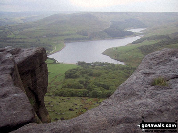 Dick Hill and Dovestone Reservoir from near Alphin Pike