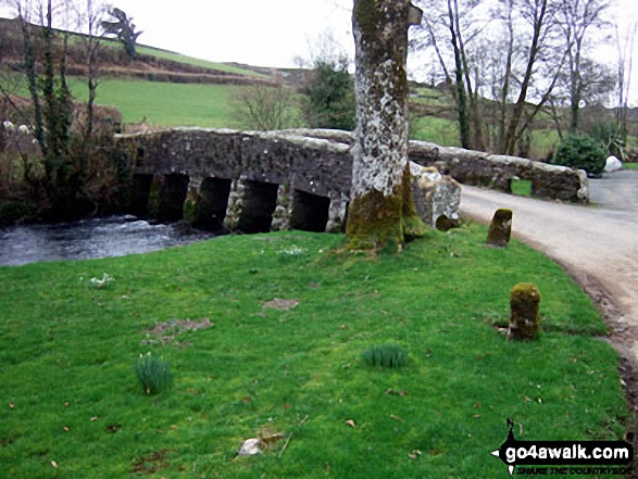 Walk co175 Gimblett's Mill from Laneast - Gimblett's Mill Bridge