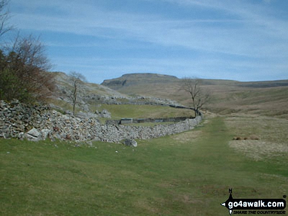 Walk ny191 Ingleborough and Raven Scar from Ingleton - Approaching Ingleborough from Crina Bottom