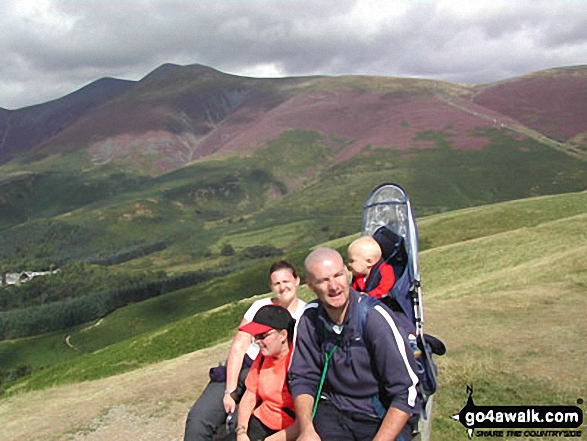 Me, step mum, brother and my baby Adam on Latrigg in The Lake District Cumbria England