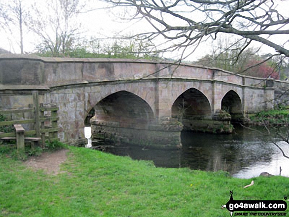 Walk s187 Blore and Coldwall Bridge from Ilam - Ilam Bridge, Ilam, Dove Dale