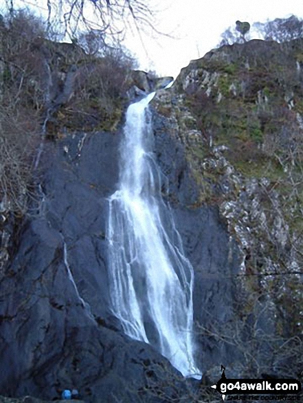 Walk gw193 Foel Fras from Bont Newydd - Aber Falls