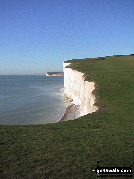 Walk es123 Beachy Head and The Seven Sisters from East Dean - The Seven Sisters Chalk Cliffs