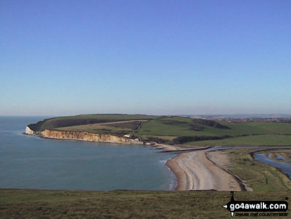 Cuckmere Haven from The Seven Sisters Chalk Cliffs 