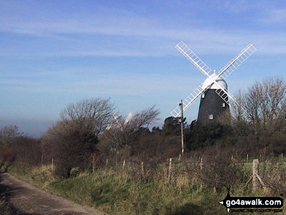 Walk ws140 Jack and Jill and Wolstonbury Hill from Clayton - Jack Windmill, Clayton