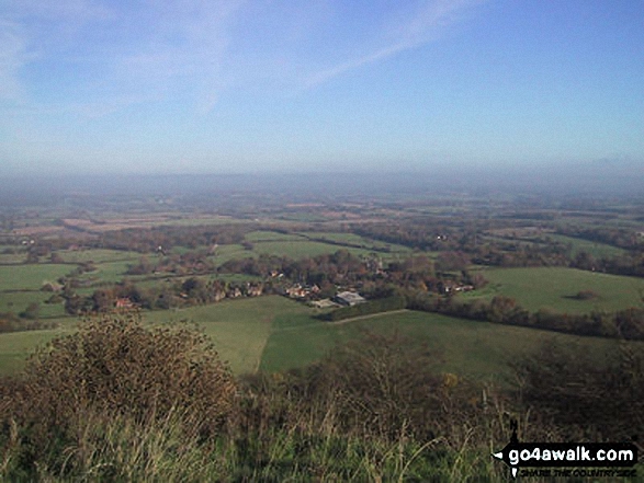 Walk ws100 Ditchling Beacon and Wolstonbury Hill from Clayton - Ditchling from Ditchling Beacon