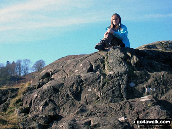 Walk c193 Dowthwaitehead from Aira Force - My daughter enjoying the view near Aira Force