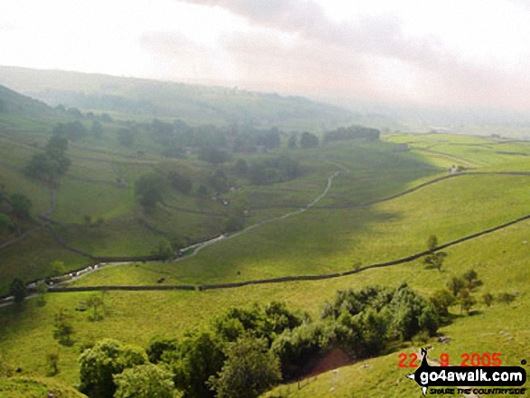 Walk ny159 Gordale Scar and Malham Cove from Malham - Looking over Malham Cove