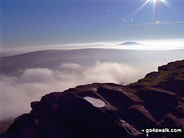 Walk ch101 Shutlingsloe and Wildboarclough from Ridgegate Reservoir - The Roaches and Gun (Staffordshire) from the summit of Shutlingsloe