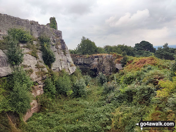 Beeston Castle moat 