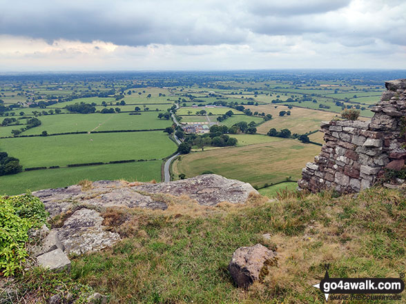 The Cheshire Plain from Beeston Castle 