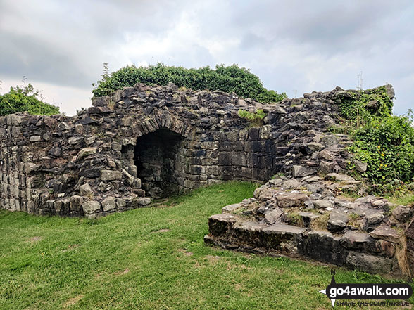 Part of Beeston Castle's Outer Bailey 