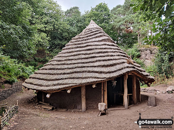 Walk ch213 The Sandstone Trail and Higher Burwardsley from Beeston - The Round House at Beeston Castle