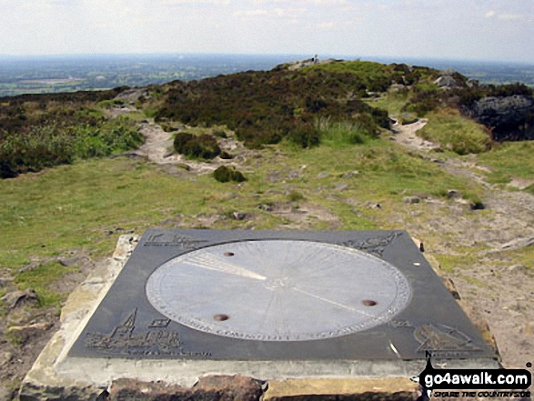 Information Wheel on the summit of The Cloud (Bosley Cloud)