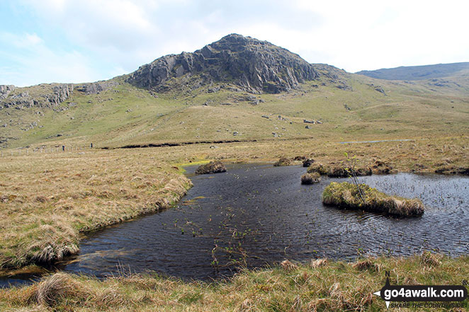 Walk c147 Little Langdale and Great Langdale from Elterwater - Bell Crags (Watendlath) from Blea Tarn