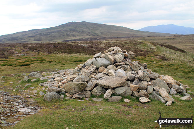 Walk c243 High Raise and Ullscarf from Rosthwaite - High Tove summit cairn