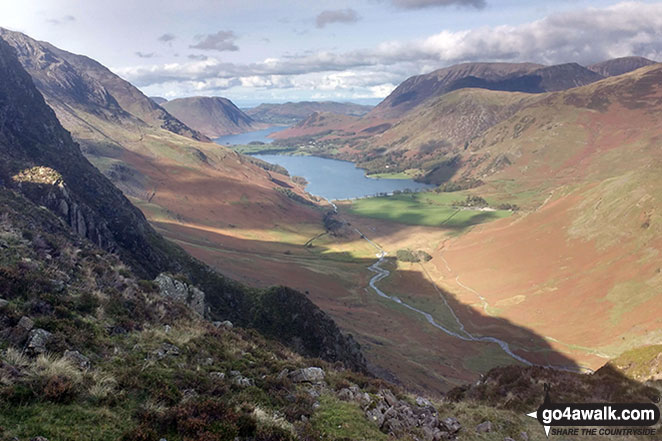 Walk c120 The Ennerdale Horseshoe - Crummock Water and Buttermere from Hay Stacks (Haystacks)