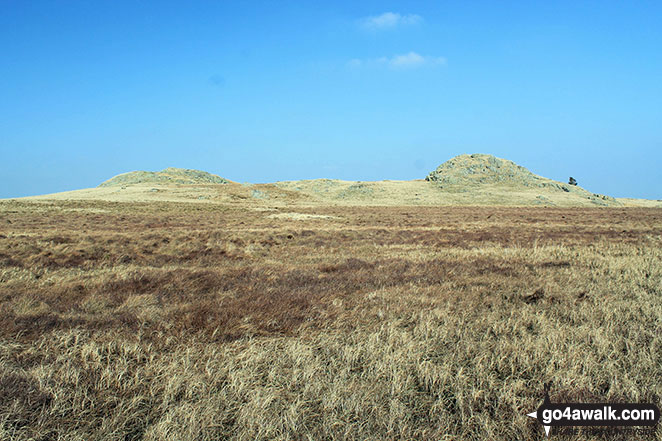 The two humps that form the summit of Rowantree Crag 