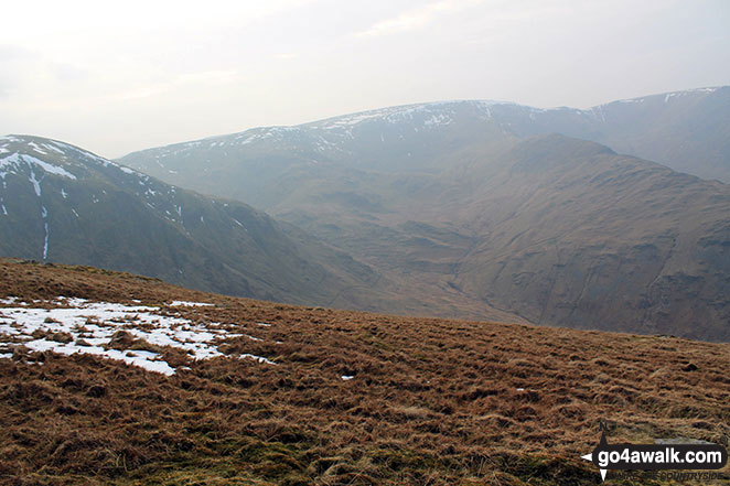 Harter Fell (Mardale) (left) and High Street from Branstree (Artlecrag Pike) 