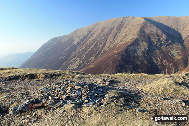 The summit cairn on Whiteless Pike