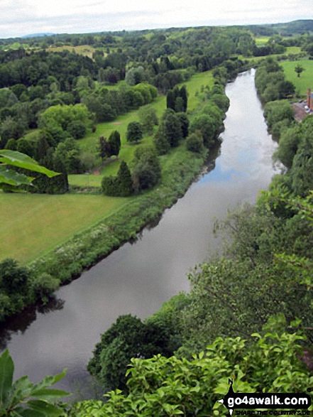 Walk sh128 The River Severn, Quatford, Roughton, Rindleford, Fenn Gate and High Rock from Bridgnorth - The River Severn from High Rock