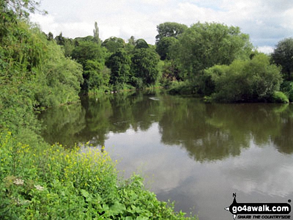 Walk sh186 Uffington from Upper Astley - The River Severn at Quatford