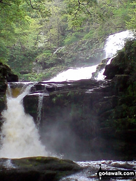 Walk po141 The Waterfalls Walk from Pontneddfechan - Waterfalls along the Afon Mellte