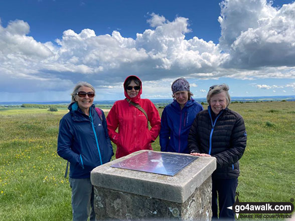 Brum Besties on the summit of Win Green