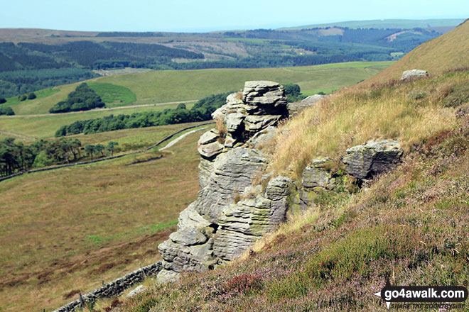 Walk Combs Head (Combs Moss) walking UK Mountains in The White Peak Area The Peak District National Park Derbyshire, England