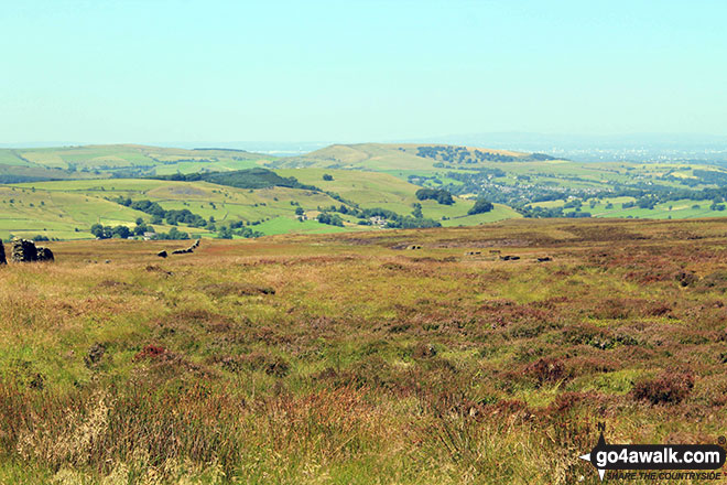 Looking East across the Peak Dale valley from Black Edge (Combs Moss)